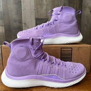 Under Armour Curry 4 Flotro Vivid Lilac Shoes Men Sz 11.5 Rare PE 3024861-500